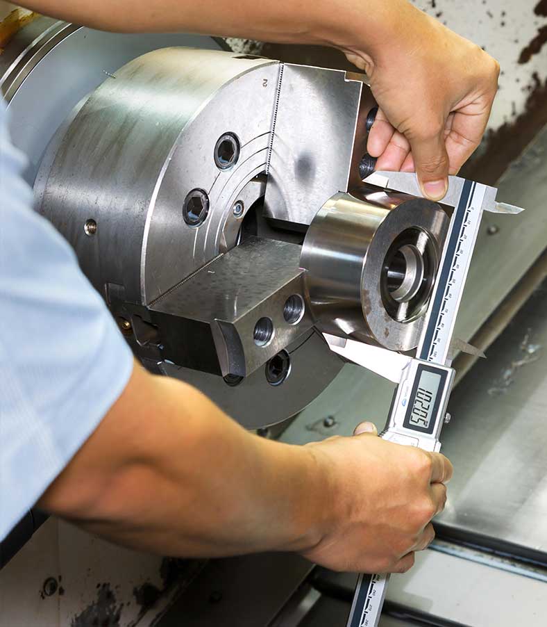 Tychon-section Machine shop lathe measuring