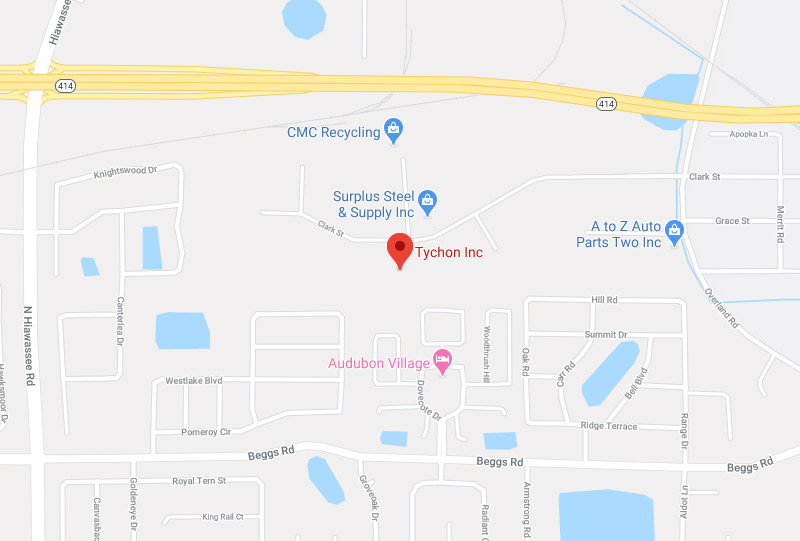 Tychon Inc Map - 2360 Clark Street, Unit K. Apopka, FL 32703